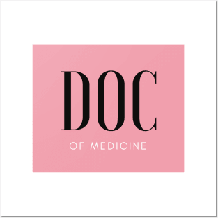 Doc of medicine pink Posters and Art